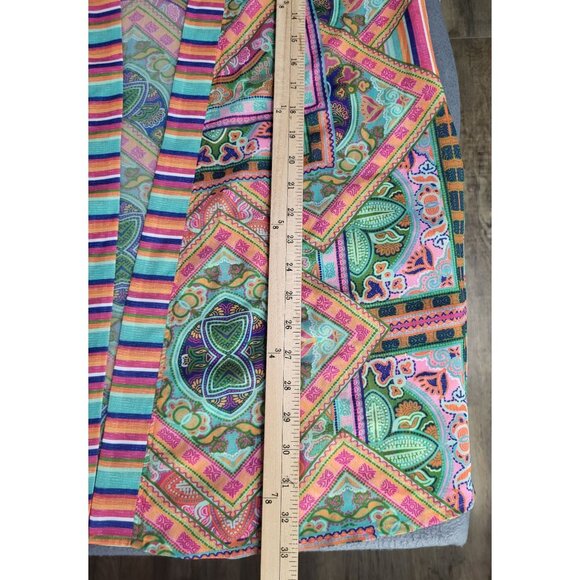 LAUNDRY by Shelli Segal One Size Swim Coverup Open Sheer Kimono Boho Festival - Picture 8 of 8